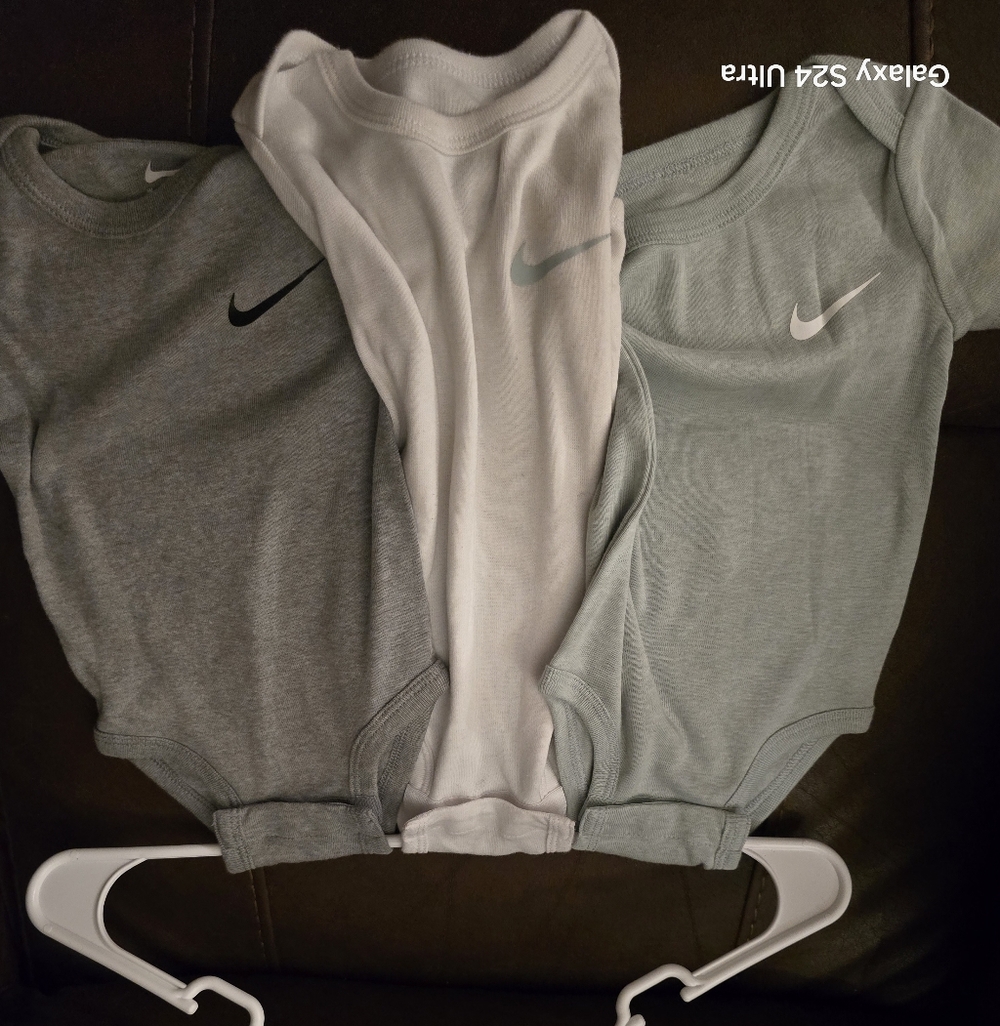Nike Gray and White Tank Top Trio